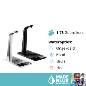 Habit Tap T3 Monofit watertap - inbouw waterkoeler met heet water en energiezuinige EcoModus - koud en heet water dispenser - koud water tap, watertap kantoor, watertap horeca