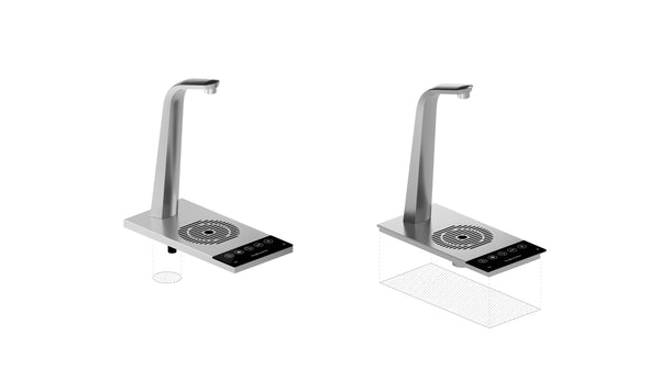 Habit Tap T3 Monofit watertap - inbouw waterkoeler met heet water en energiezuinige EcoModus - koud en heet water dispenser - koud water tap, watertap kantoor, watertap horeca