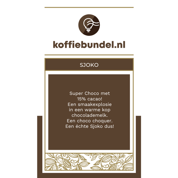 Voordeelpakket 10 x 1 kg Cacaopoeder Sjoko 15% - cacaomix voor koffieautomaat - 15% cacao - zak á 1 kg